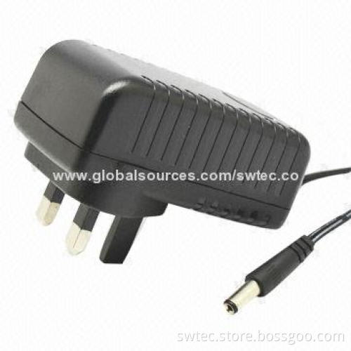 External 24W BS/UK Plug-in Switching Power Supply, 100-240V AC, 50/60Hz, ErP, CEC Level V, MEPS IV